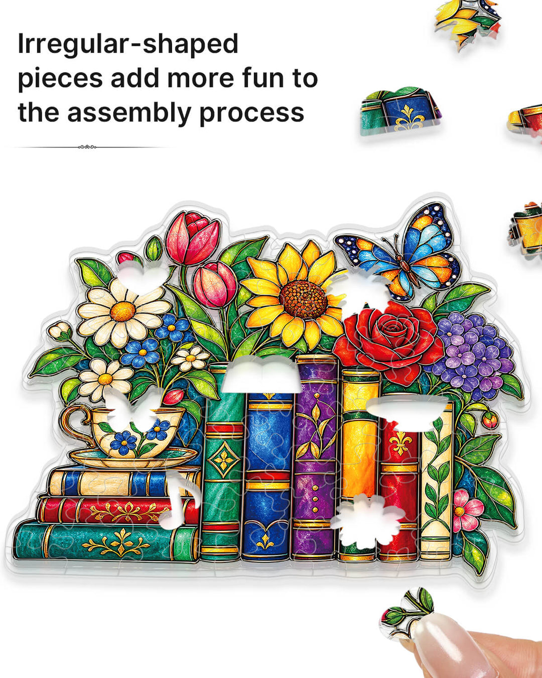 Acryl-Puzzle-Sonnenfänger – Glaube & Freiheit