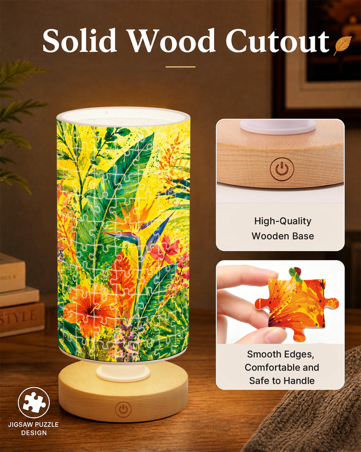 DIY Dimmable Acrylic Puzzle Lamp -Tropical Reverie
