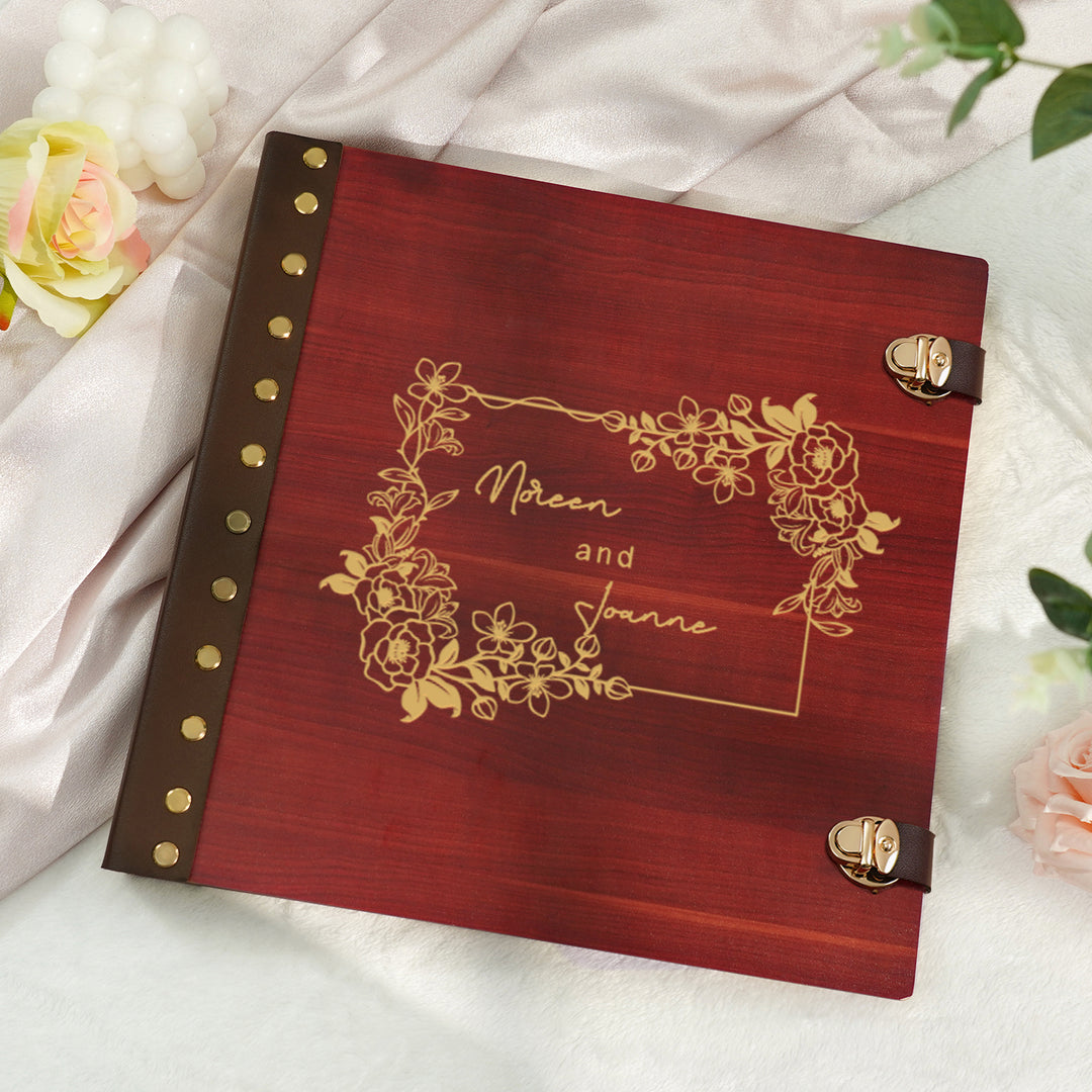 Wedding Photo Album - Wooden Polaroid Photo Album