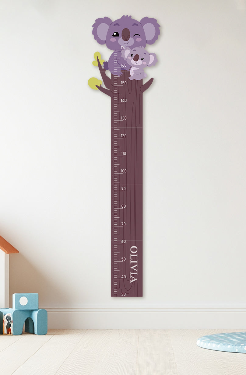 Personalized Wooden Koala Growth Chart Ruler