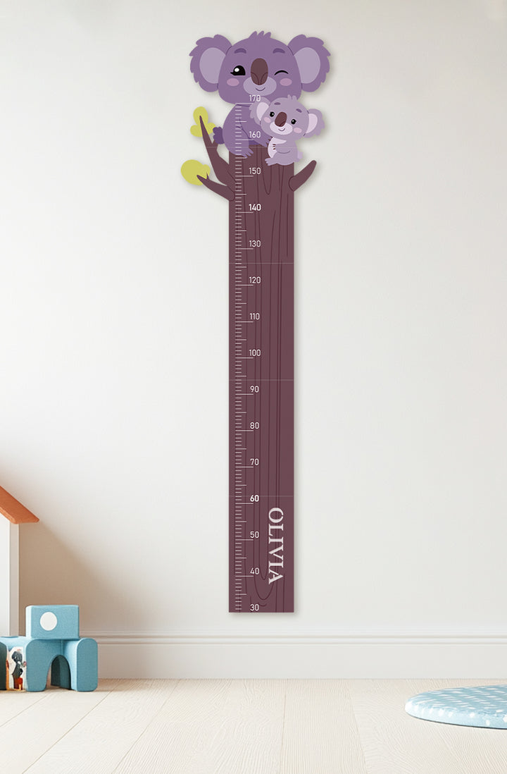 Personalized Wooden Koala Growth Chart Ruler