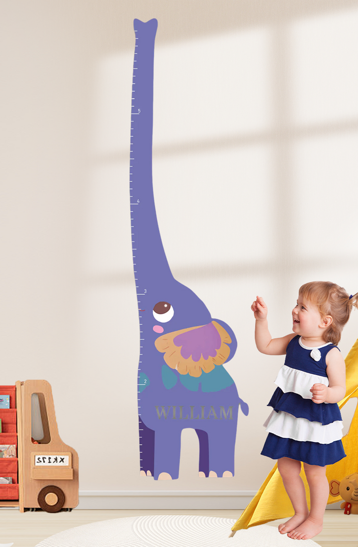 Personalized Wooden Elephant Growth Chart Ruler