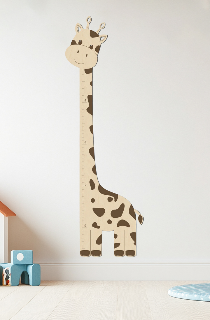 Holz-Giraffen-Wachstumsdiagramm für Kinder