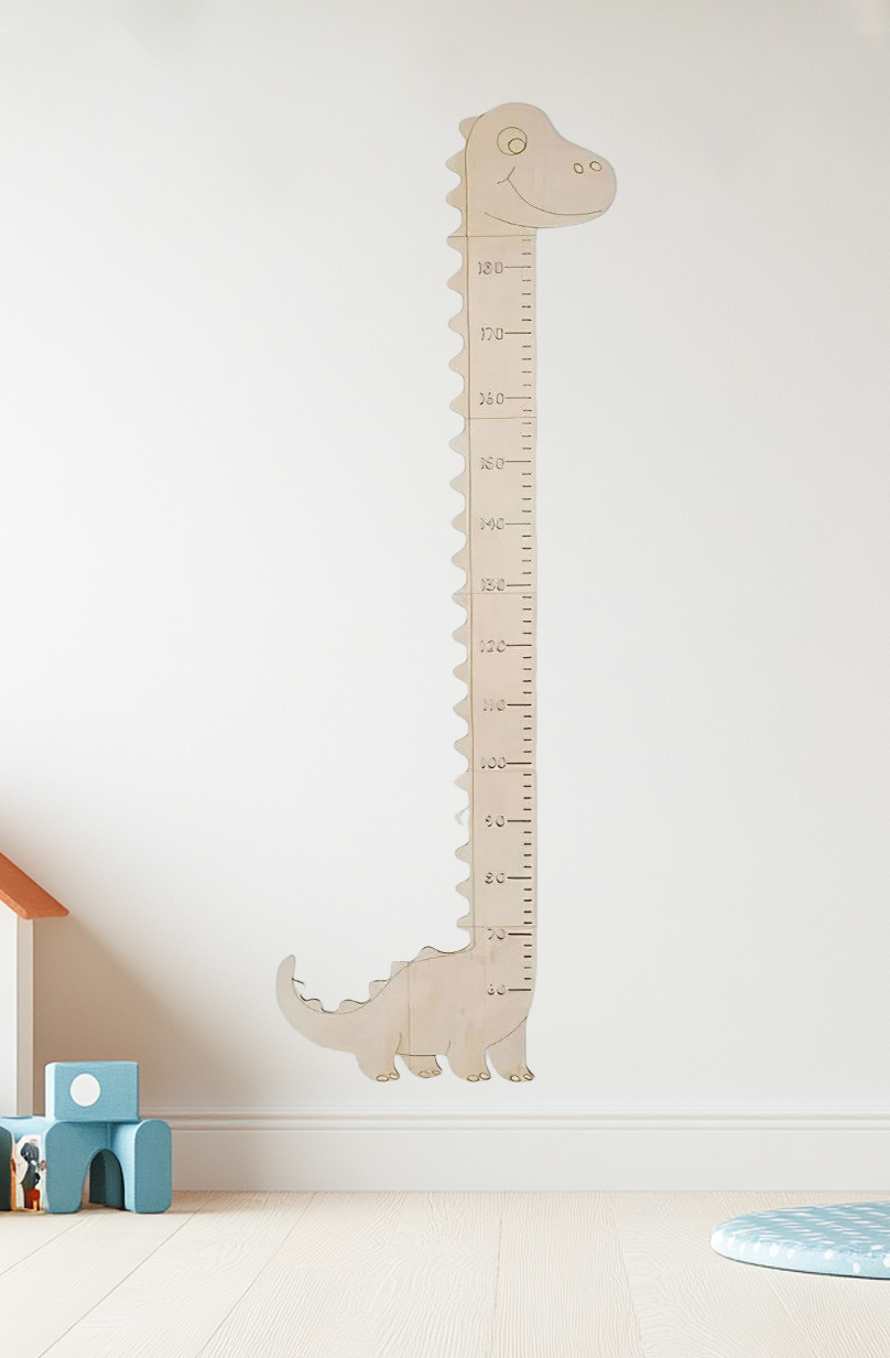 Personalized Wooden Dinosaur Growth Chart Ruler