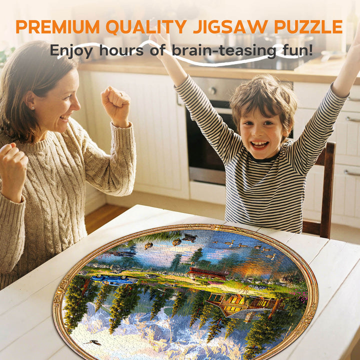 Mountain Cabin View 1000 Piece Puzzle