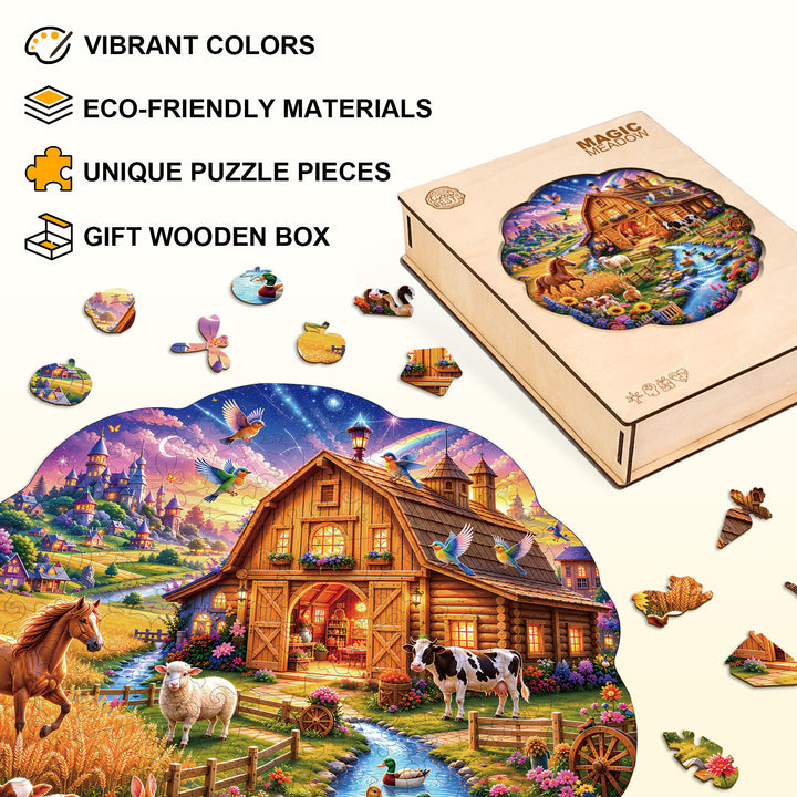 Magic Meadow Wooden Jigsaw Puzzle