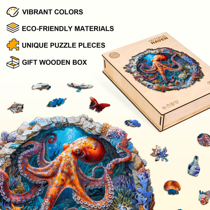 Puzzle en bois Octopus Haven