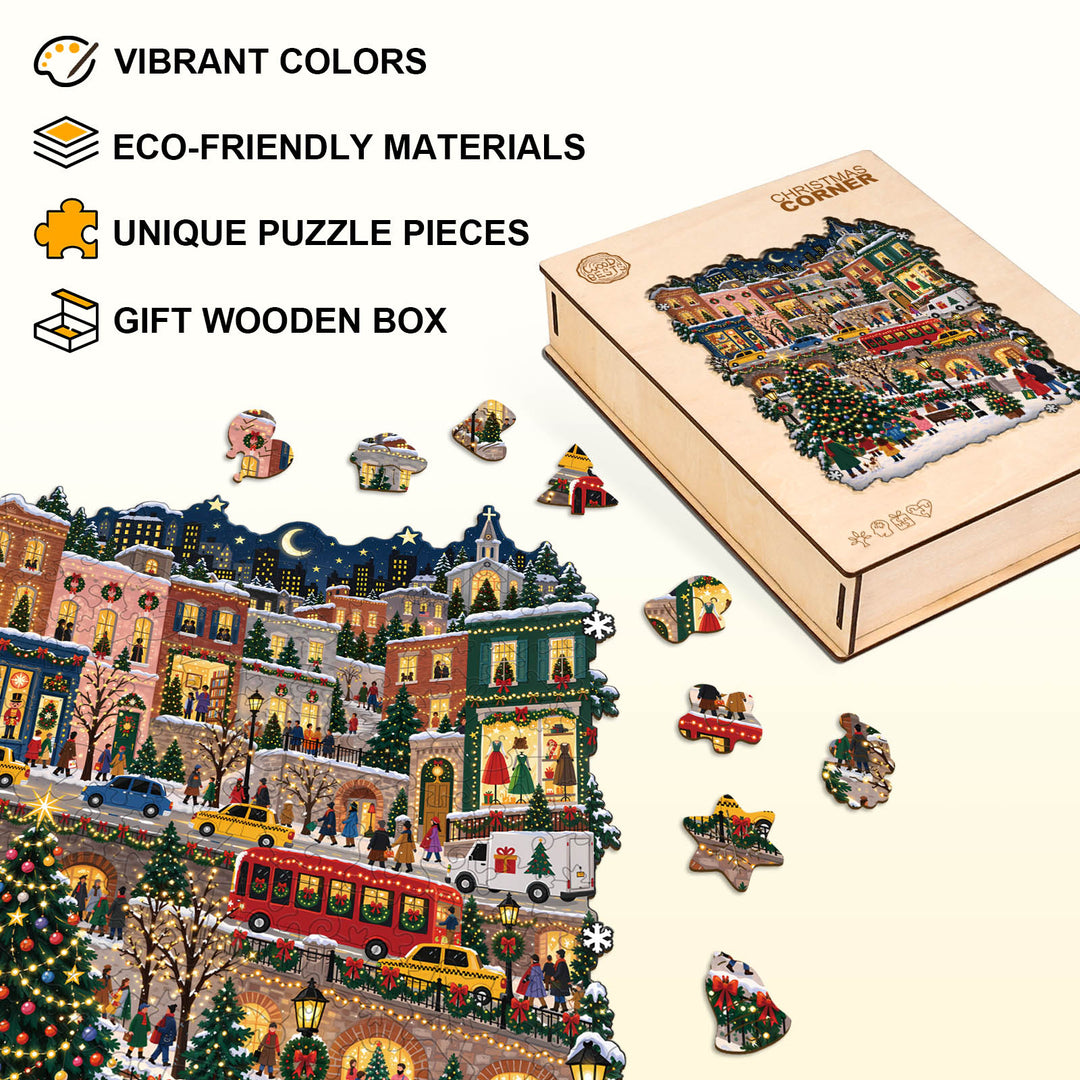 Christmas Corner Wooden Jigsaw Puzzle