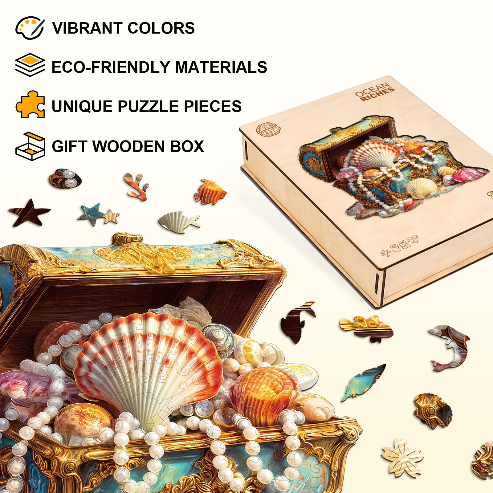 Ocean Riches Wooden Jigsaw Puzzle