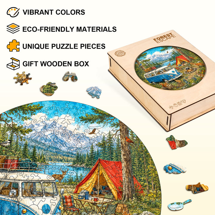 Forest Escape  Wooden Jigsaw Puzzle