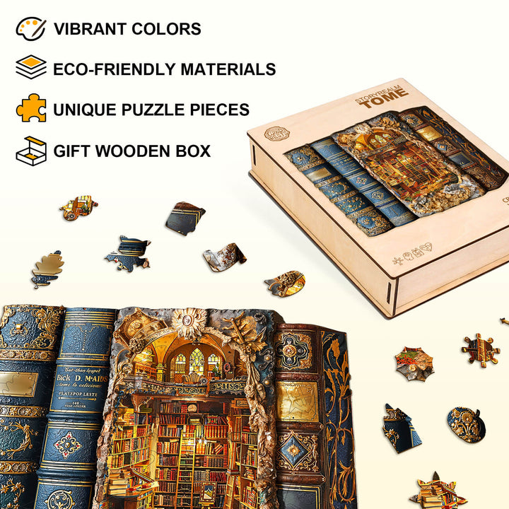 StoryRealm Tome Wooden Jigsaw Puzzle