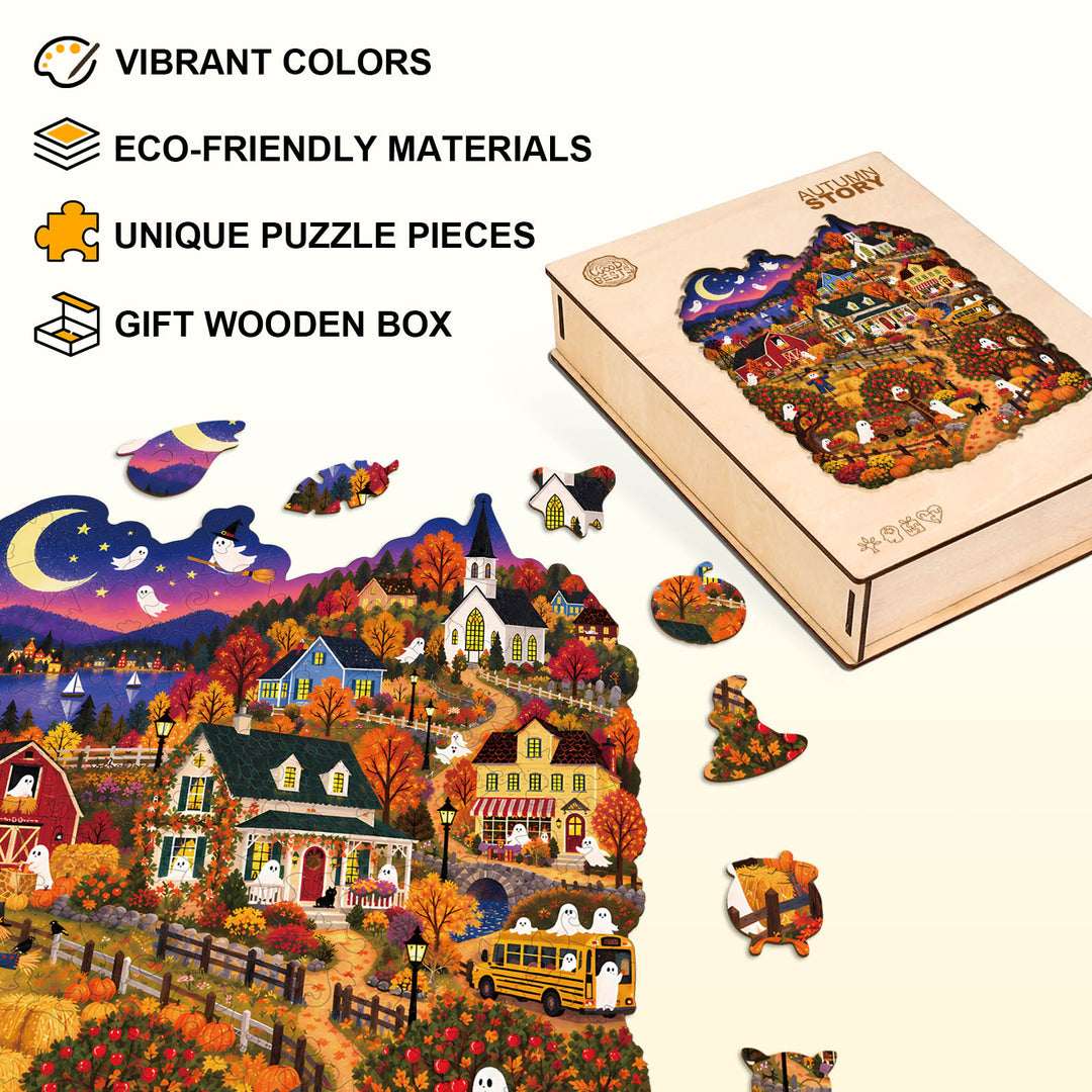 Autumn Story Wooden Jigsaw Puzzle