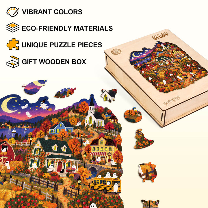 Autumn Story Wooden Jigsaw Puzzle