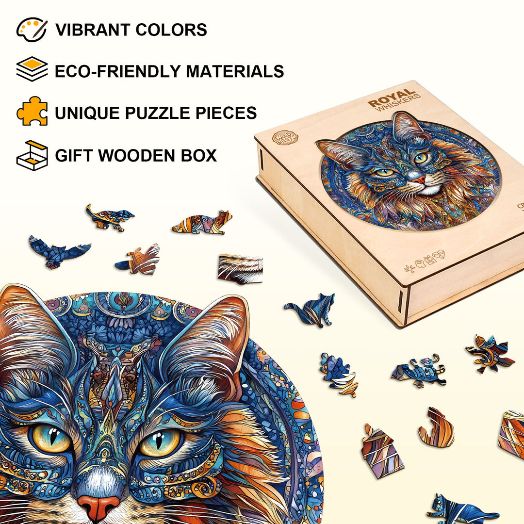 Royal Whiskers Wooden Jigsaw Puzzle