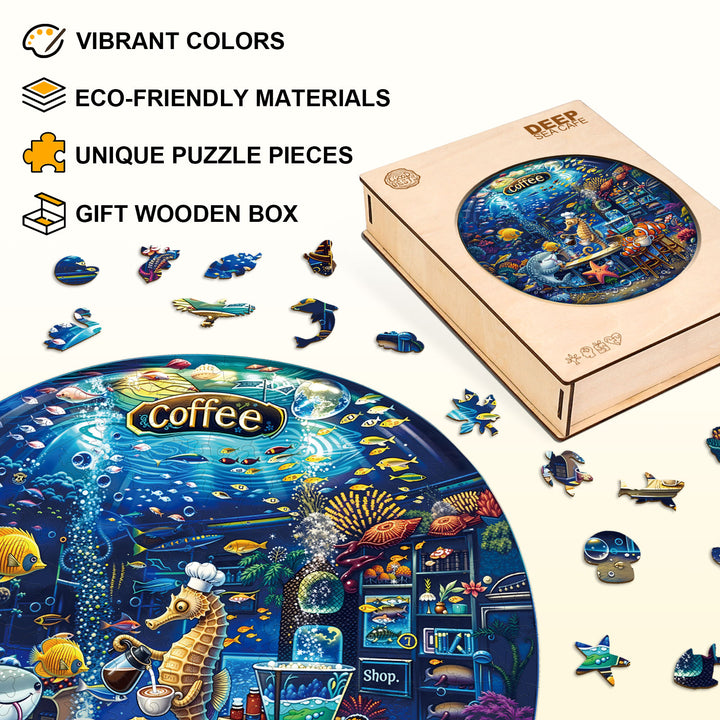 Deep Sea Cafe Wooden Jigsaw Puzzle
