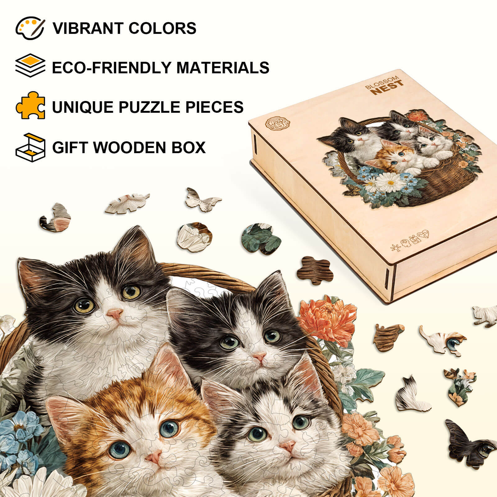 Blossom Nest Wooden Jigsaw Puzzle