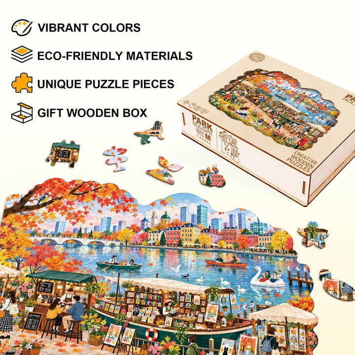 Park Holiday Wooden Jigsaw Puzzle