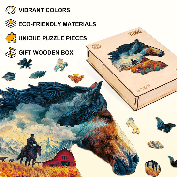 Freedom Ride Wooden Jigsaw Puzzle