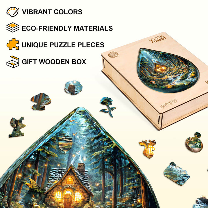 Mystic Forest Wooden Jigsaw Puzzle