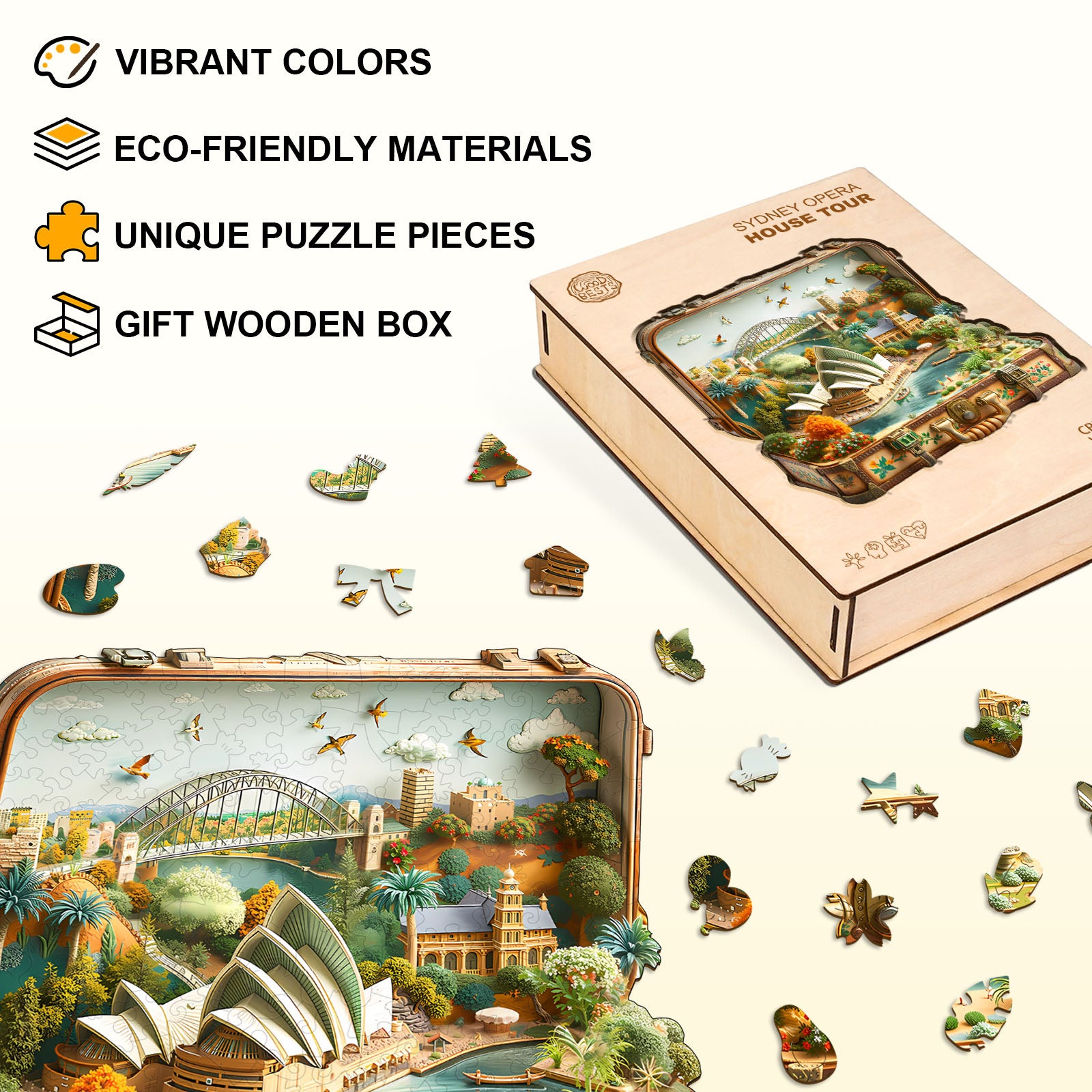 Puzzle en bois Visite de l'Opéra de Sydney