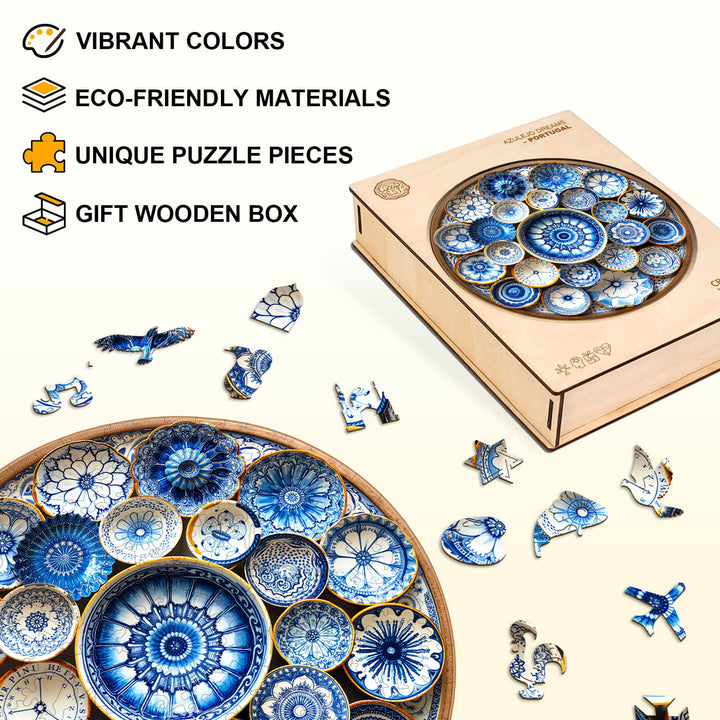 Rêves d'Azulejo – Puzzle en bois du Portugal