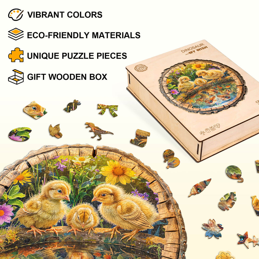 Dinosaur—My wish Wooden Jigsaw Puzzle