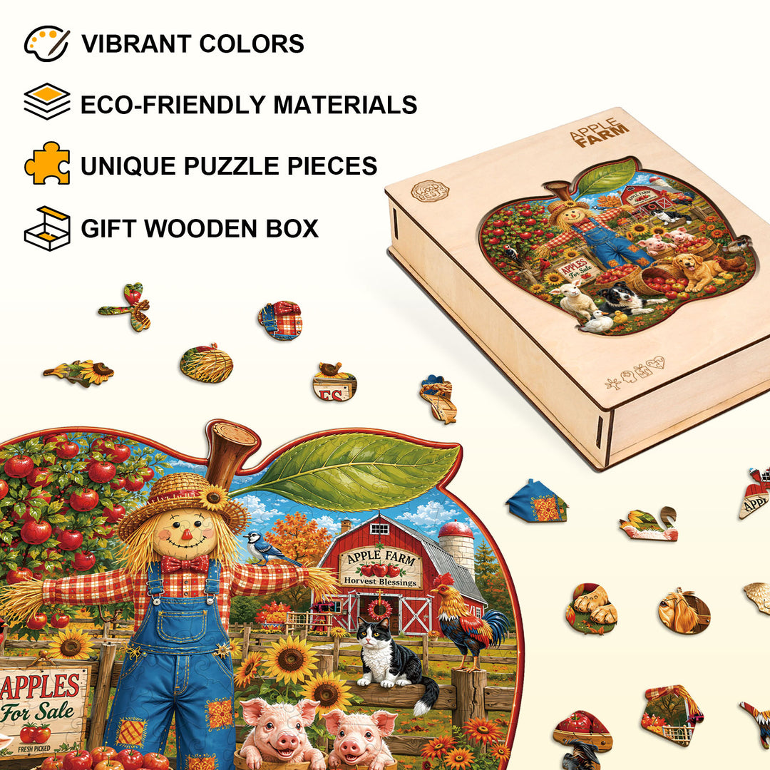 Apple Farm Wooden Jigsaw Puzzle