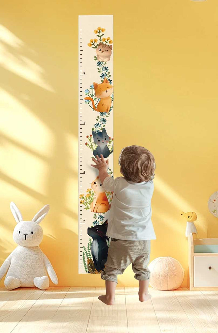 Personalized Wooden Cat Growth Chart Ruler Clearance Sale