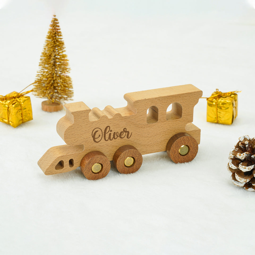 Custom Wooden Name Train Set