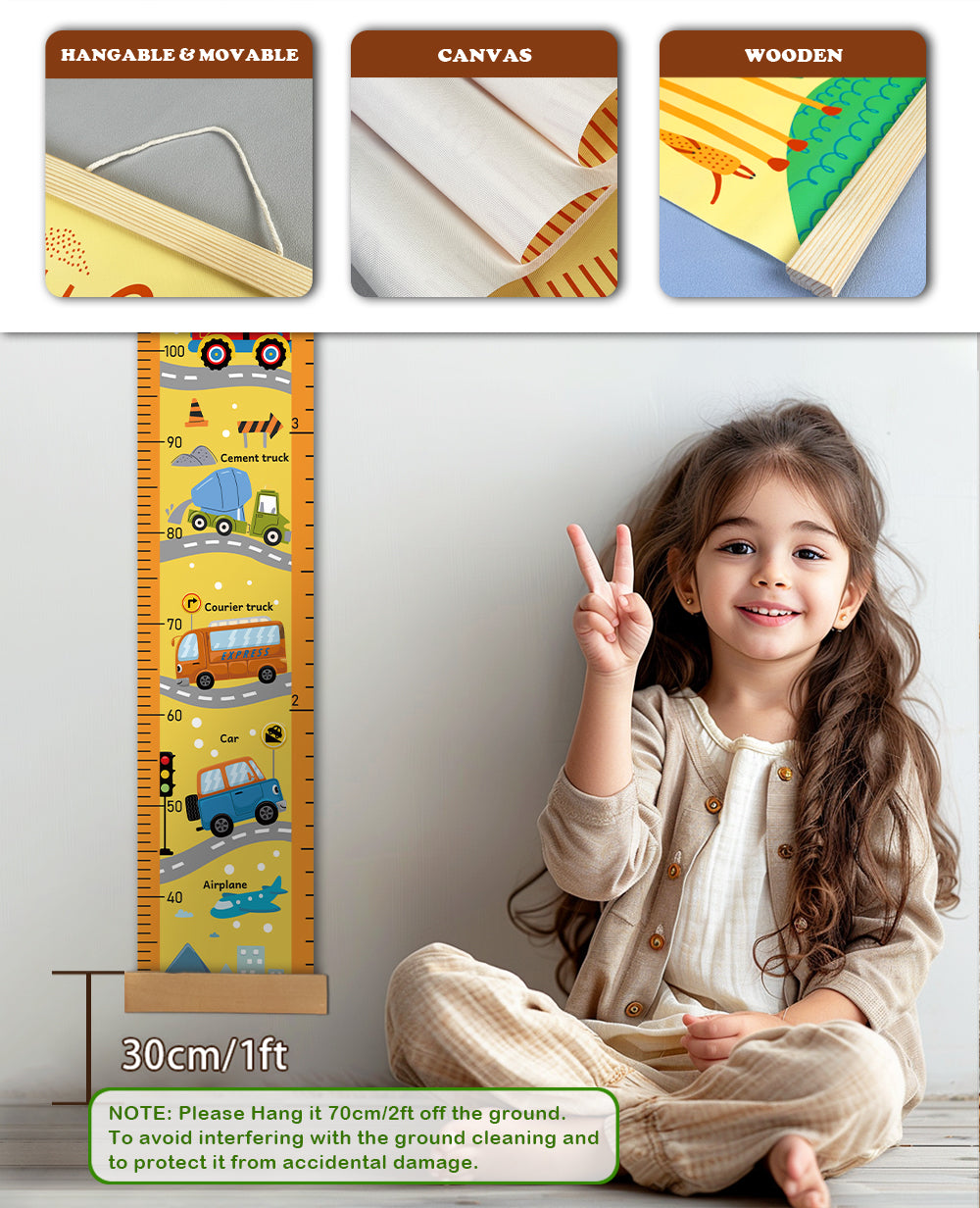 Personalized Vehicle Hanging Canvas Height Ruler