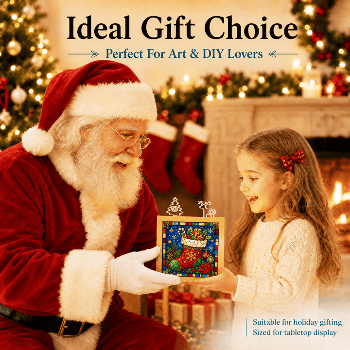 Acrylic Puzzle Night Light - Christmas Stocking for Gifts