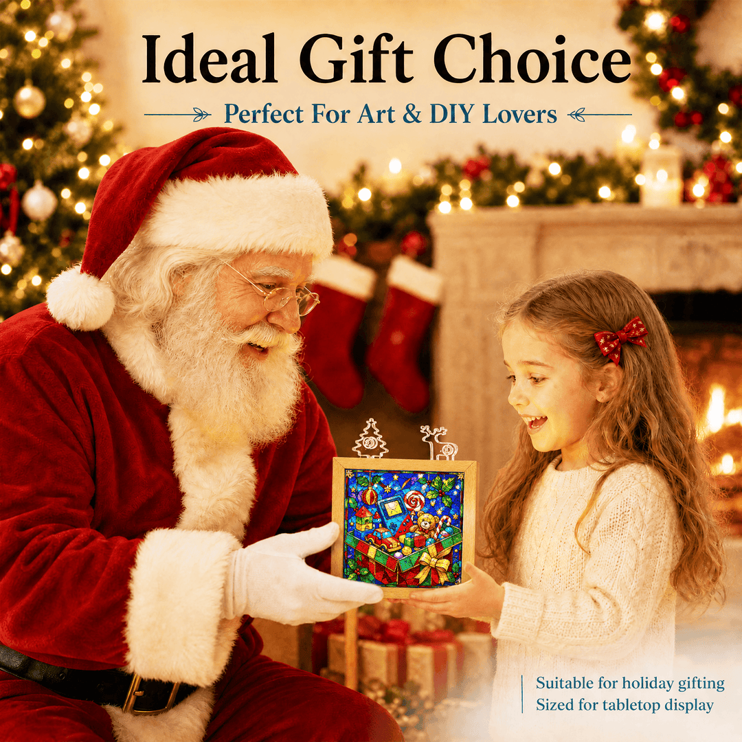 Acrylic Puzzle Night Light -Christmas Gift Box