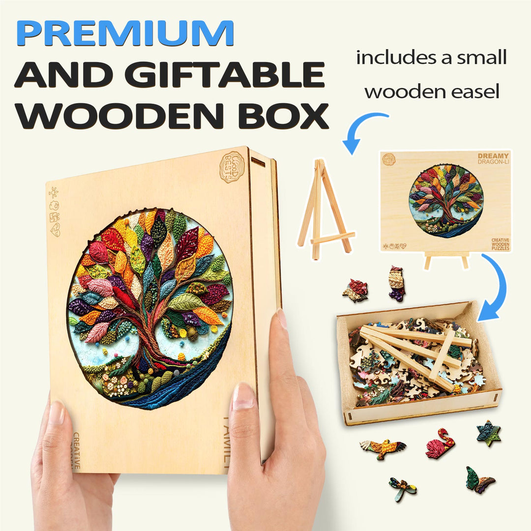 Fibrous Life Tree Wooden Jigsaw Puzzle