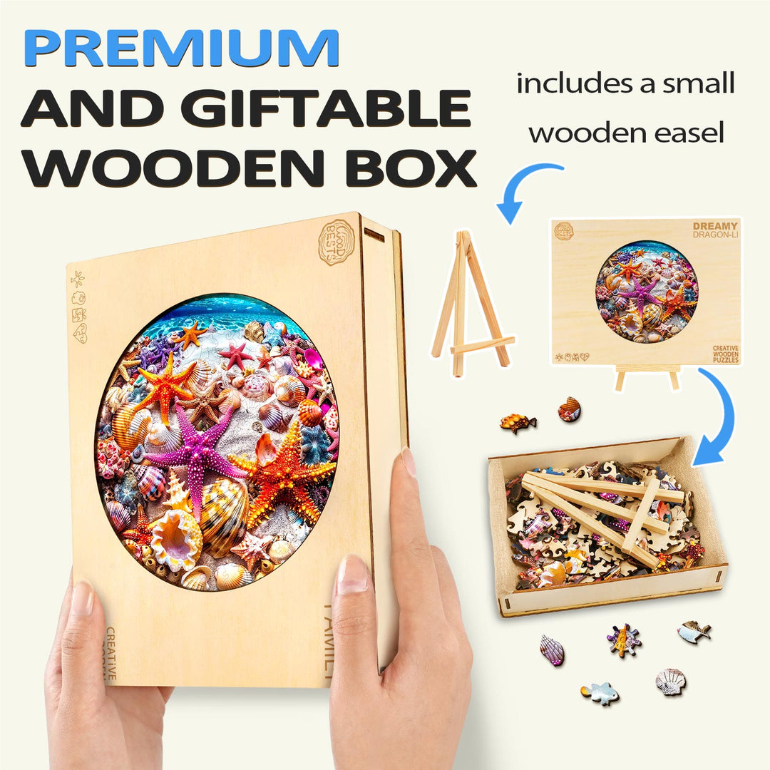 Puzzle en bois étoile de mer