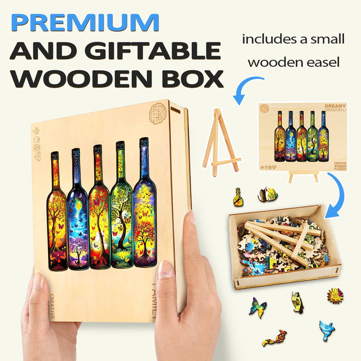 Bottle of Life Wooden Jigsaw Puzzle