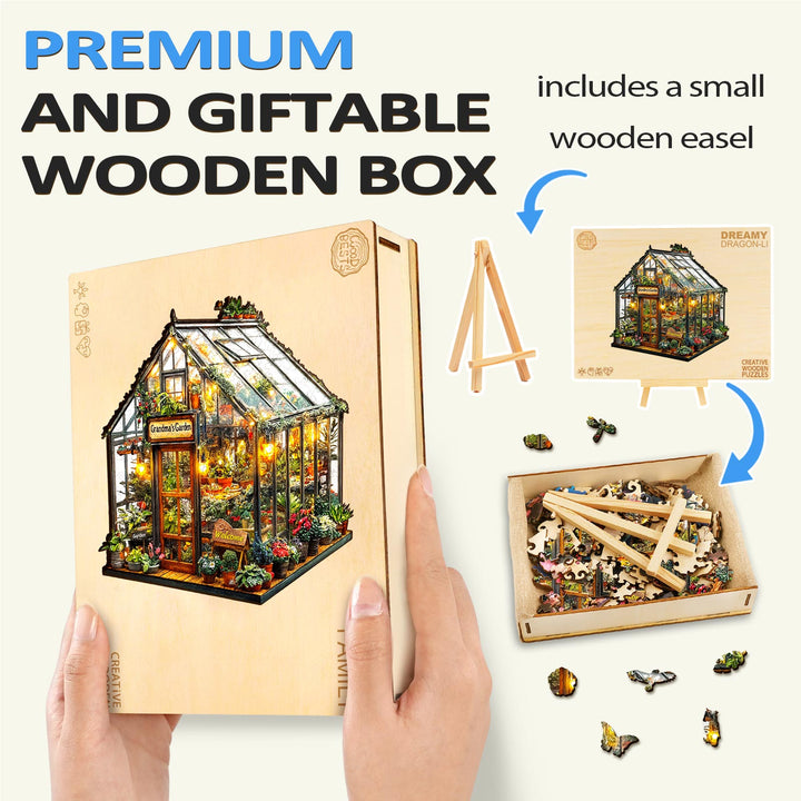 Grandma's Garden Wooden Jigsaw Puzzle