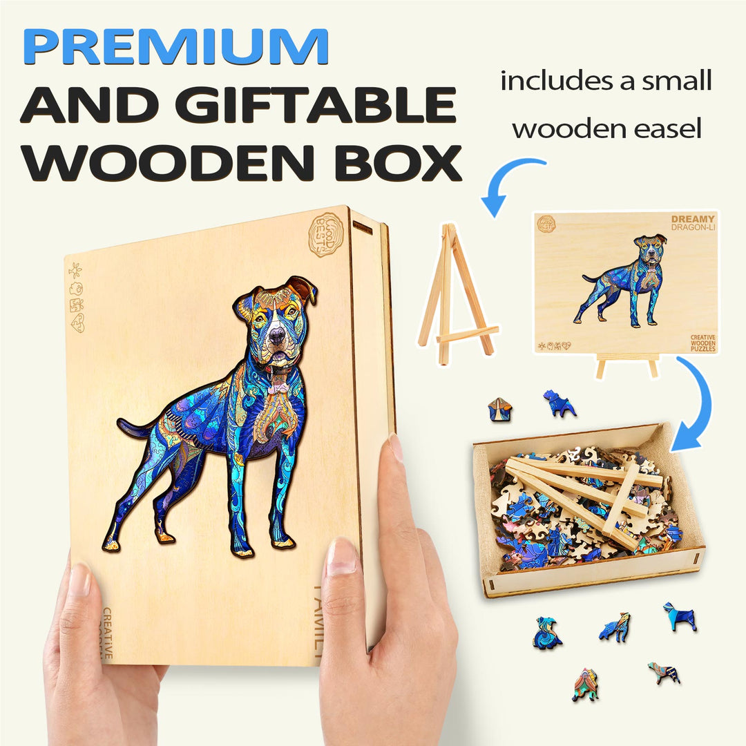 Pitbull Wooden Jigsaw Puzzle