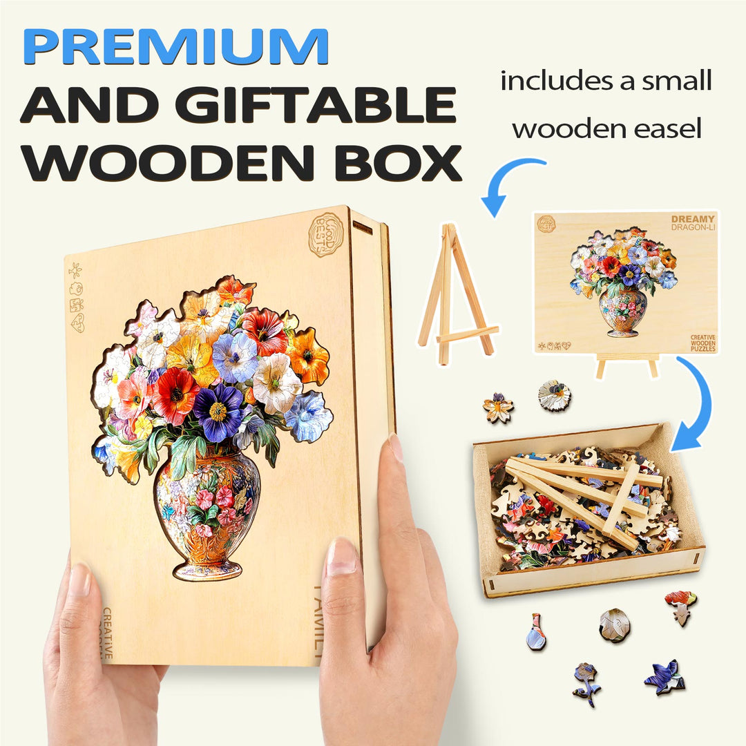 Rompecabezas 3D de flores vintage