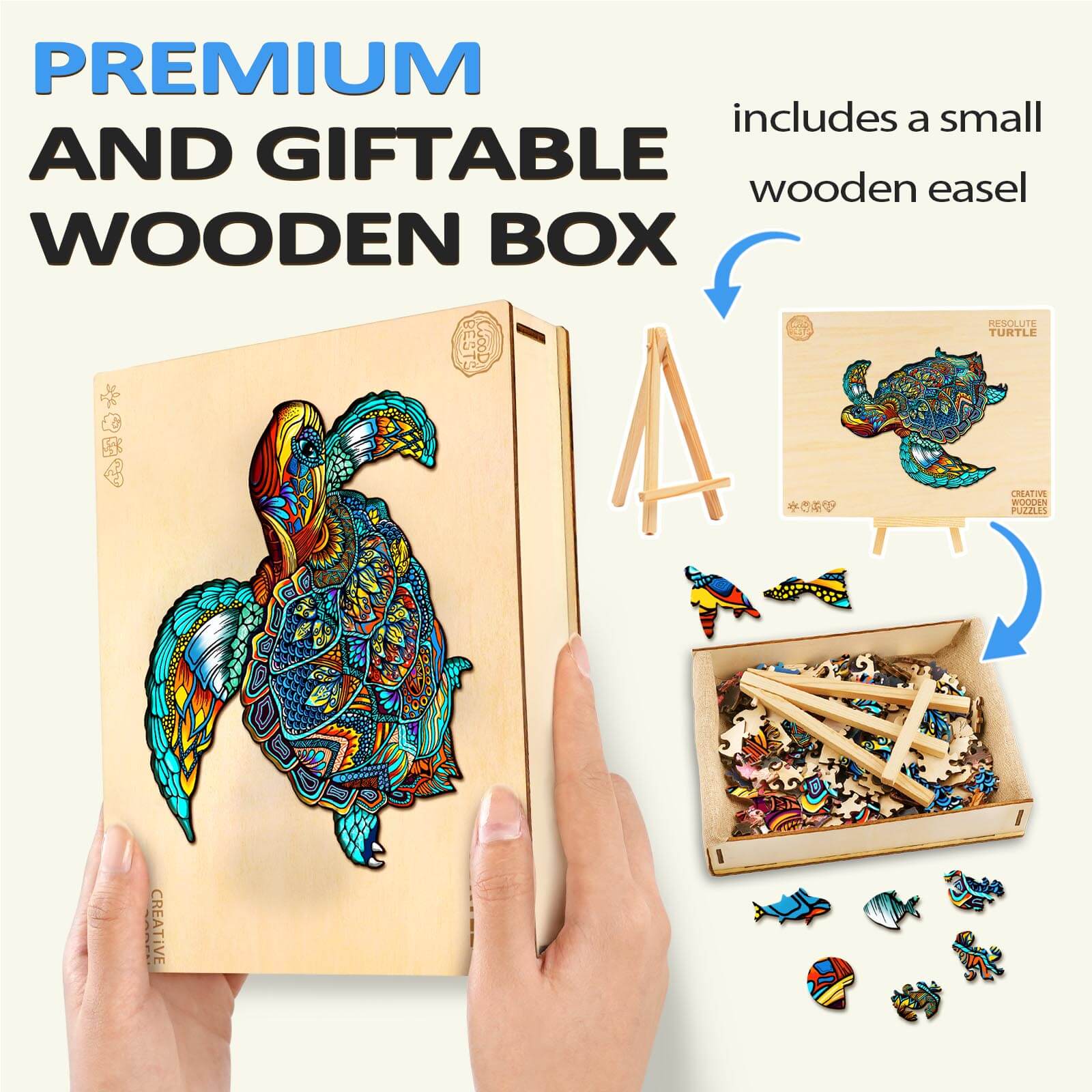 Resolute Turtle Wooden Jigsaw Puzzle