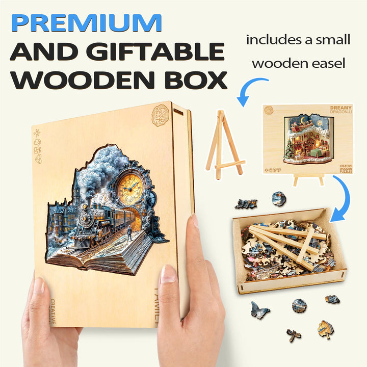 Rompecabezas de Madera Chrono Train