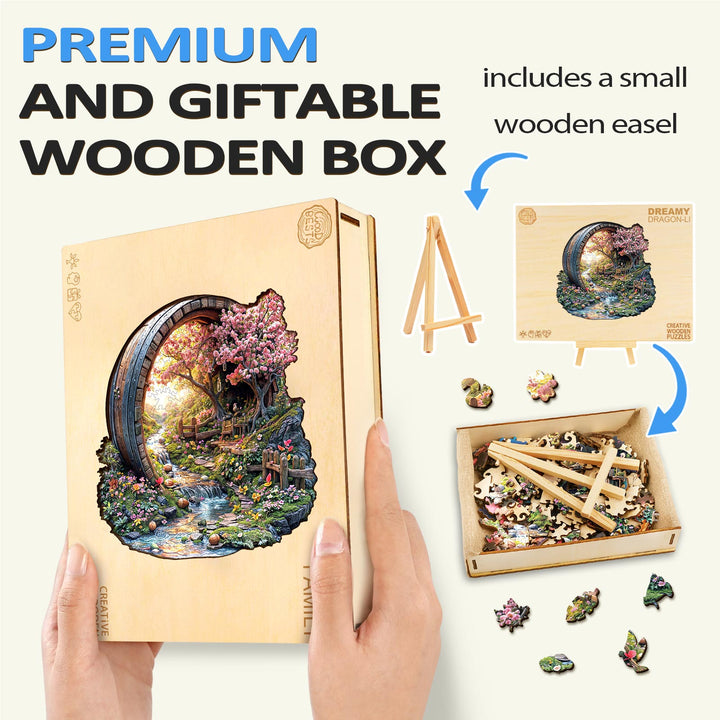 Barrel of Spring Wooden Jigsaw Puzzle