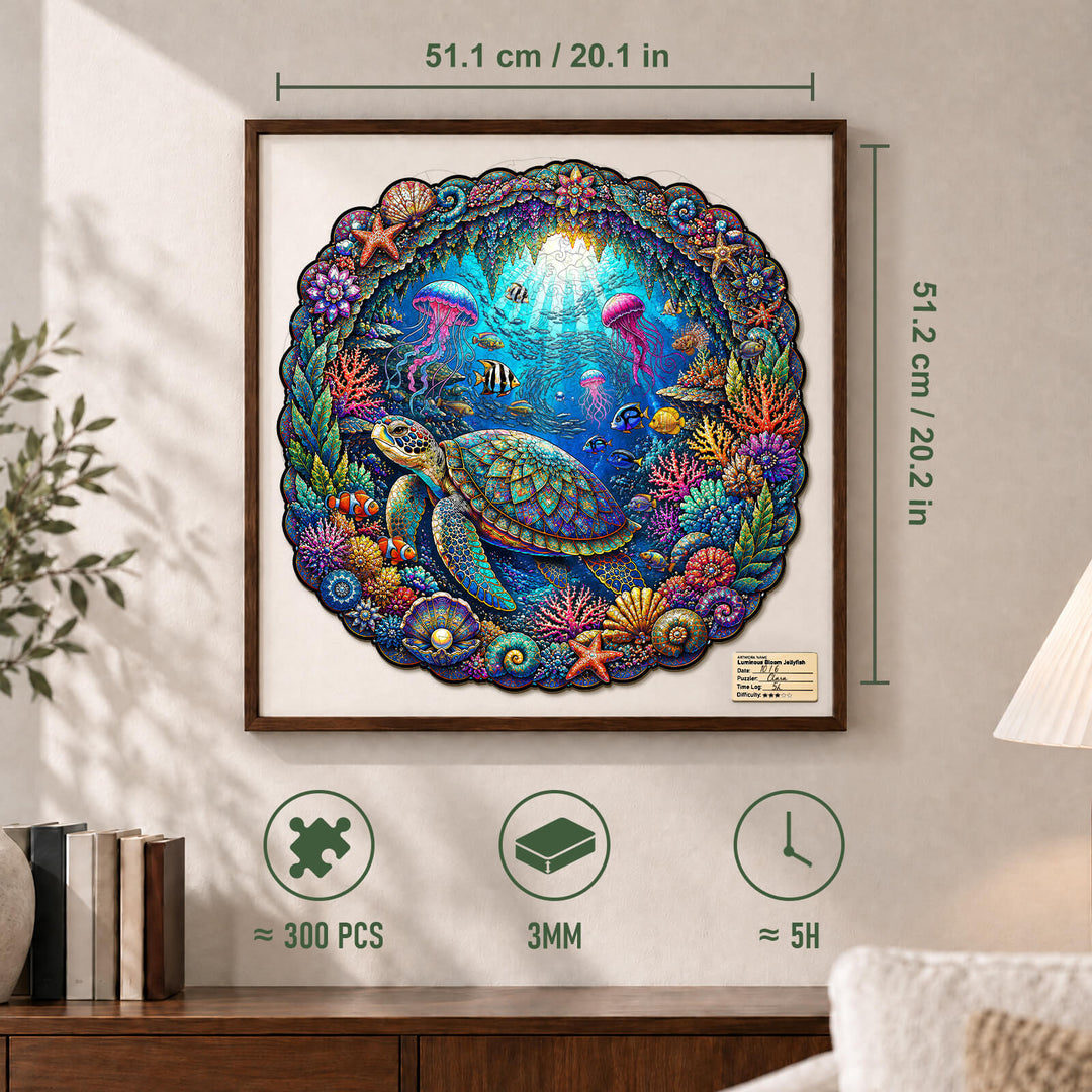 Sunlit Abyss Wooden Jigsaw Puzzle