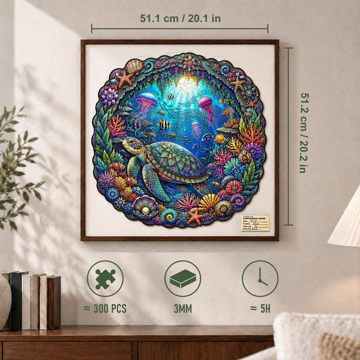Sunlit Abyss Wooden Jigsaw Puzzle