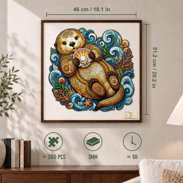 Treasure Keeper Otter Wooden Jigsaw Puzzle