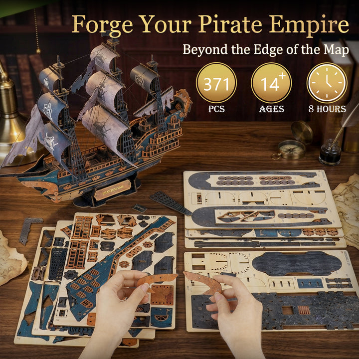 3D Wooden Mechanical Kit - Phantom Sail