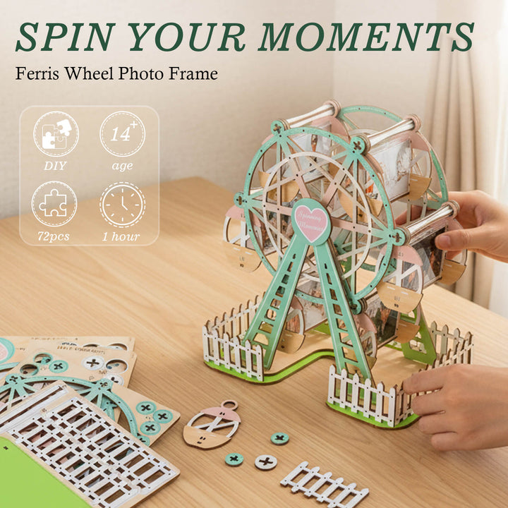 Fresh Mint – DIY 3D Wooden Photo Frame Ferris Wheel