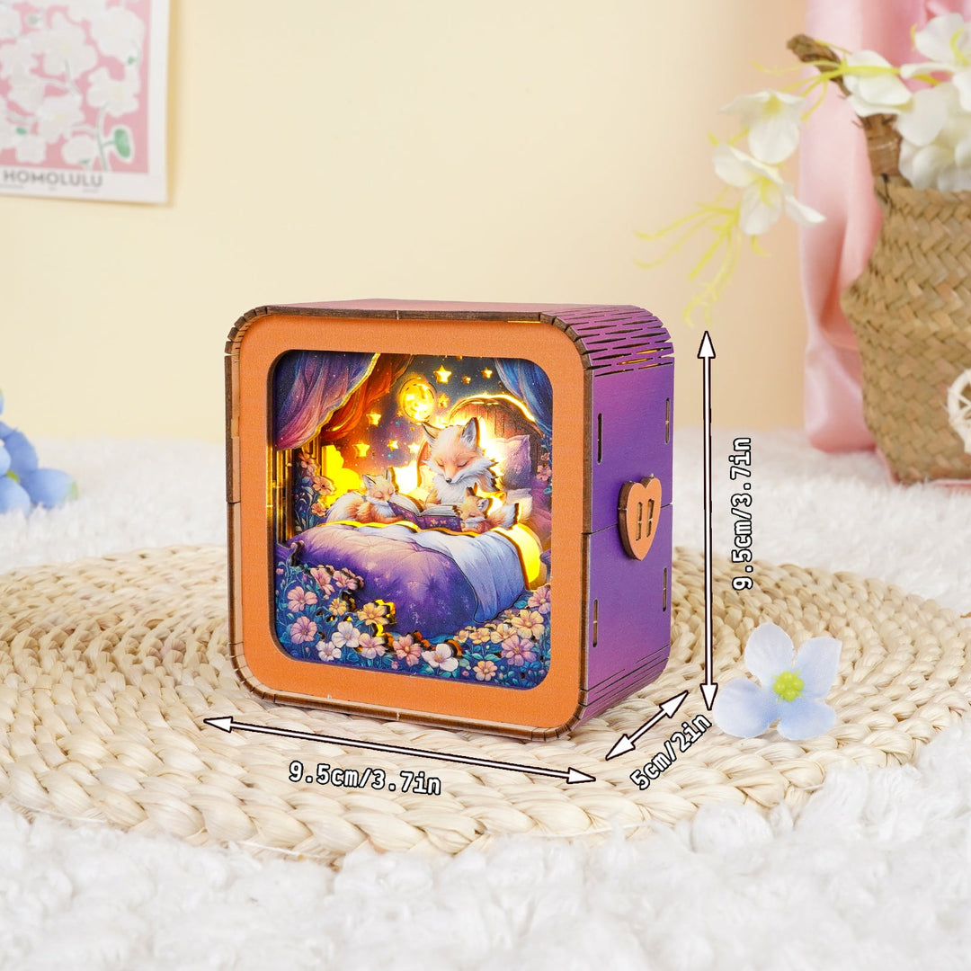 Bedtime Stories Kit - 3D Wooden Puzzle Night Light