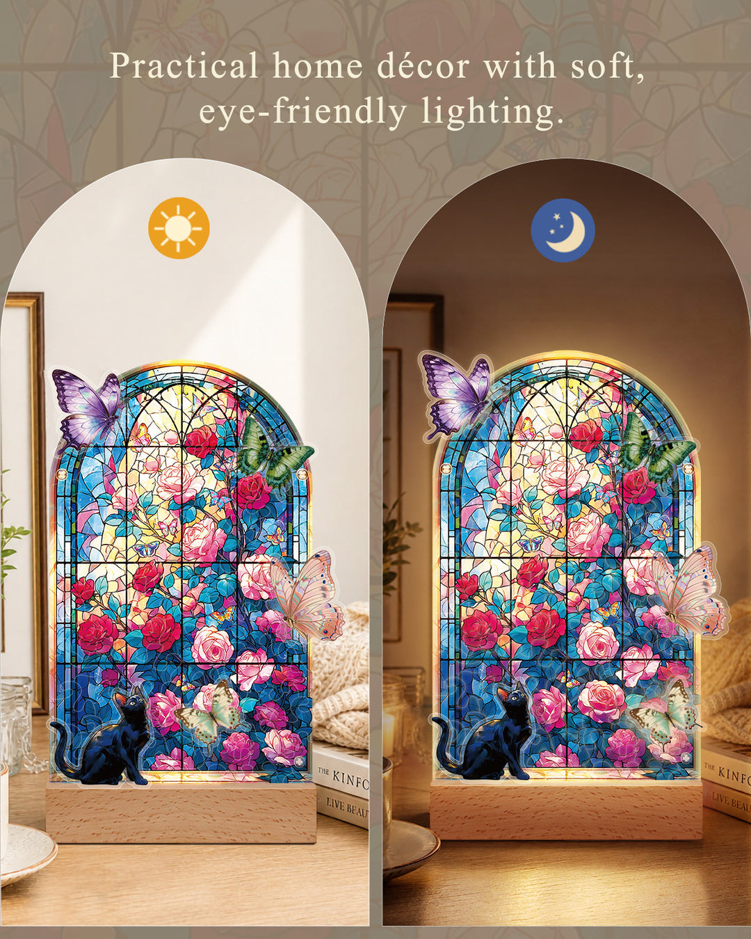 Acrylic Puzzle Landscape Light-Garden Butterflies