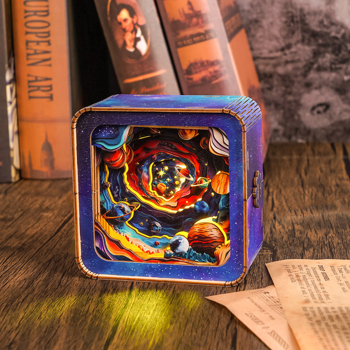 Cosmic Odyssey Kit - 3D Wooden Puzzle Night Light - By Woodbests