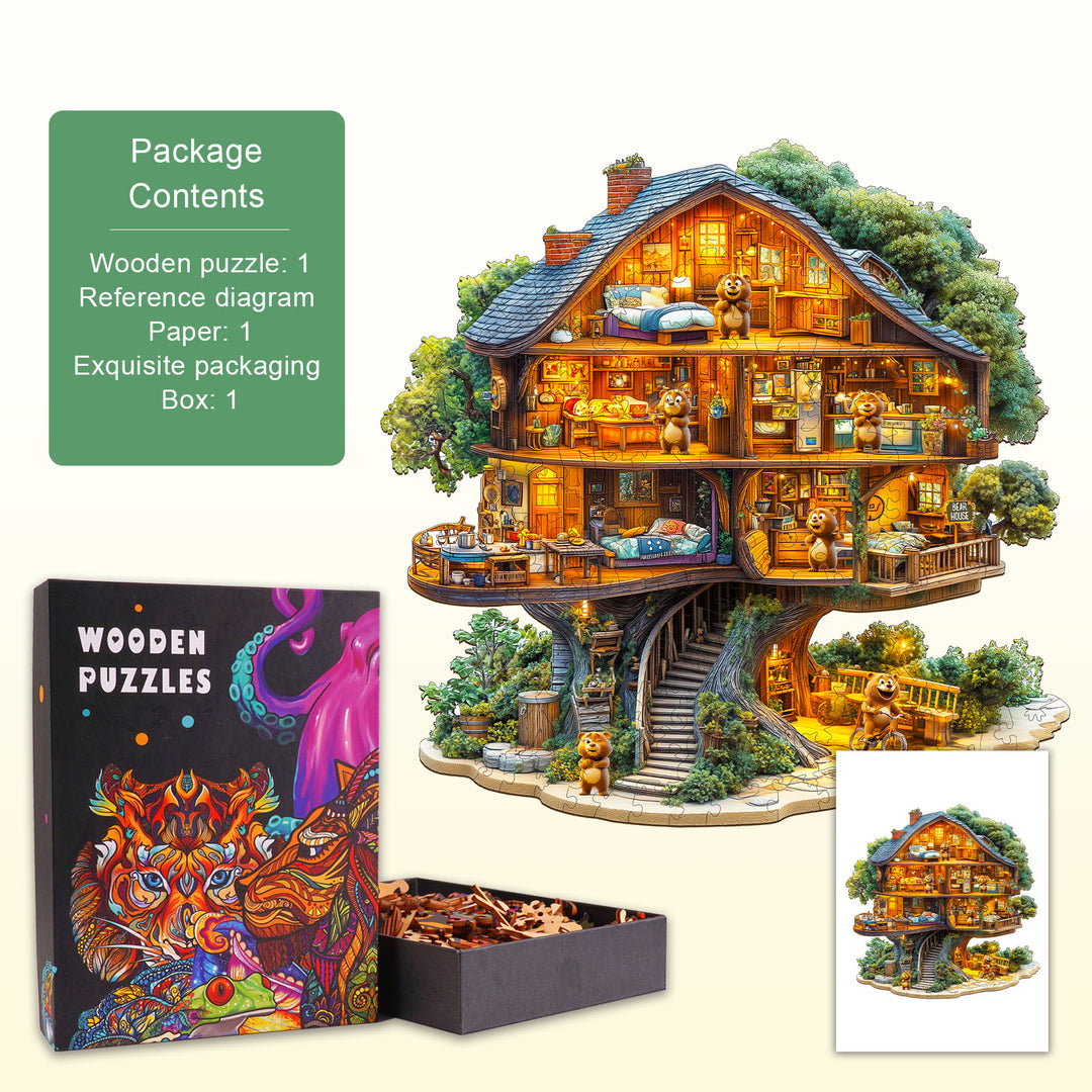 Bear House Wooden Jigsaw Puzzle